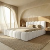 Dallas Slim 180 x 200 cm Gestoffeerd Bed Gebroken Wit