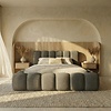 Dallas Slim 180 x 200 cm Gestoffeerd Bed Grijs