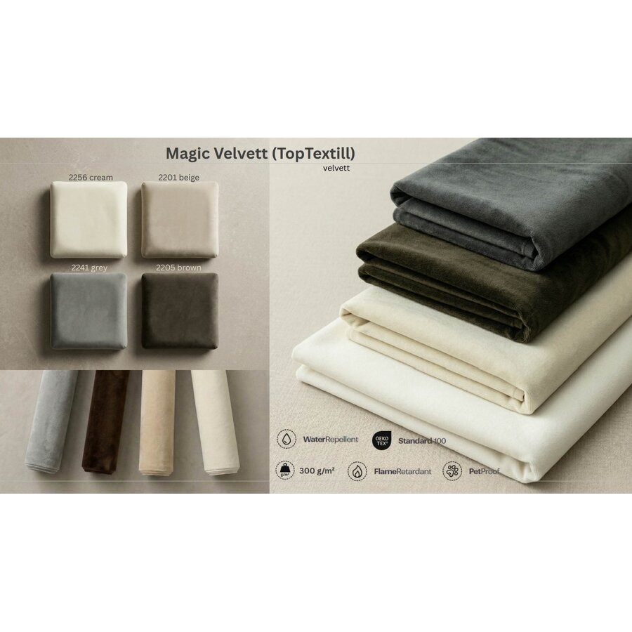 Dallas Slim 180 x 200 cm Gestoffeerd Bed Velvet Bruin