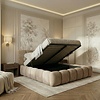 Dallas Slim 180 x 200 cm Gestoffeerd Bed Velvet Beige
