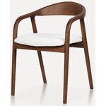 Hjem interiors Travis Eetkamerstoel Walnoot/Wit Hjem interiors Travis Eetkamerstoel Walnoot/Wit