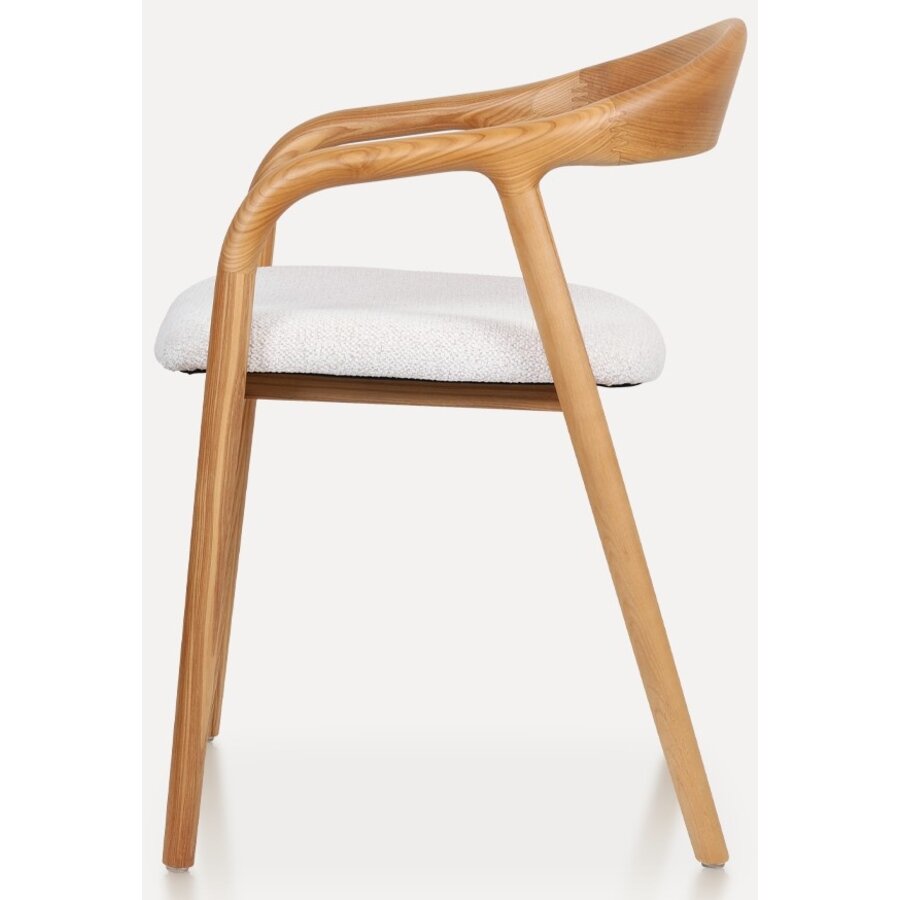 Travis Eetkamerstoel Natural/Wit