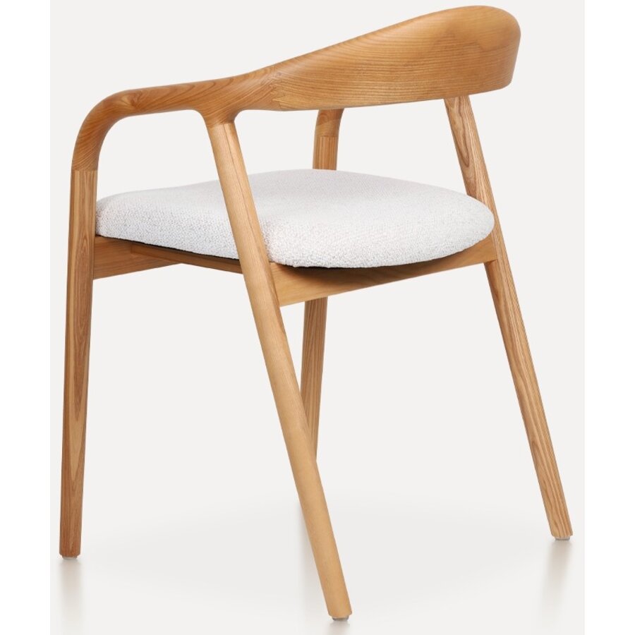 Travis Eetkamerstoel Natural/Wit