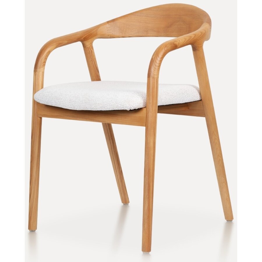 Travis Eetkamerstoel Natural/Wit