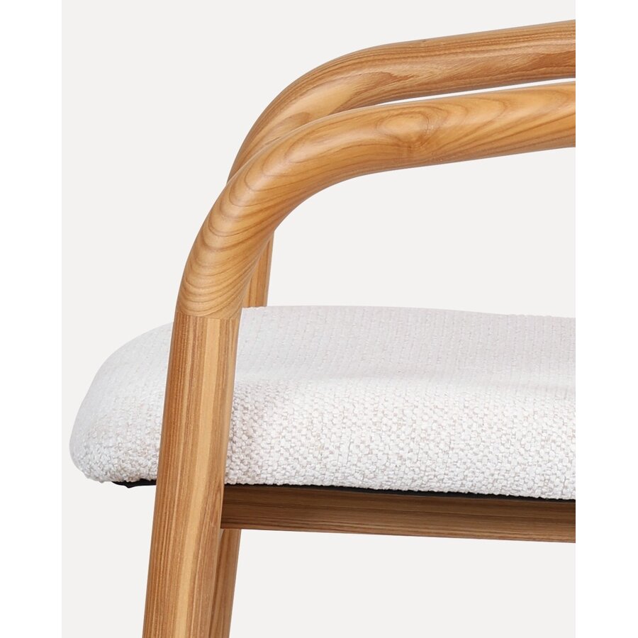 Travis Eetkamerstoel Natural/Wit