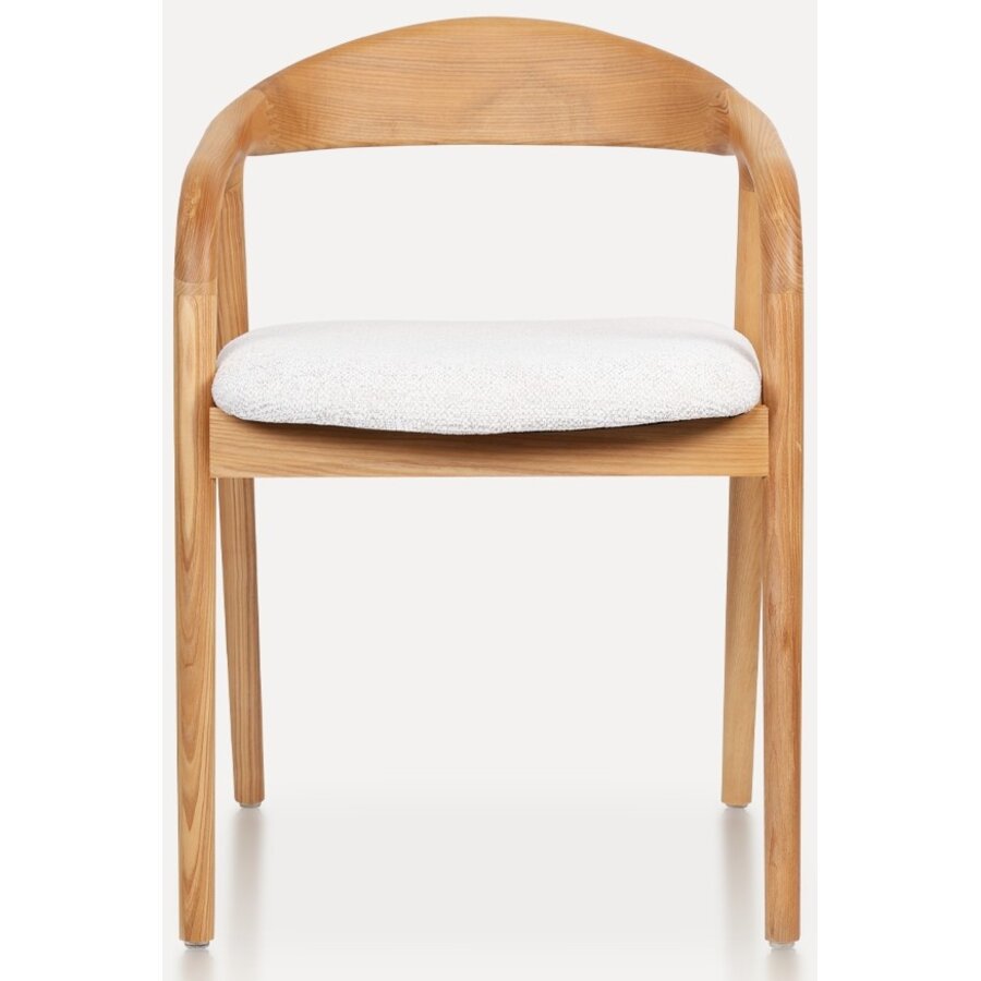 Travis Eetkamerstoel Natural/Wit