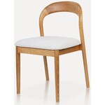 Hjem interiors Lucinda Eetkamerstoel Natural/Wit Hjem interiors Lucinda Eetkamerstoel Natural/Wit