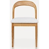 Lucinda Eetkamerstoel Natural/Wit Lucinda Eetkamerstoel Natural/Wit
