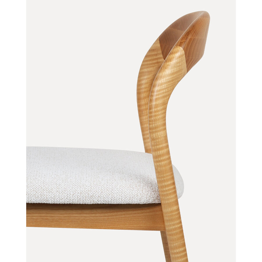 Lucinda Eetkamerstoel Natural/Wit Lucinda Eetkamerstoel Natural/Wit