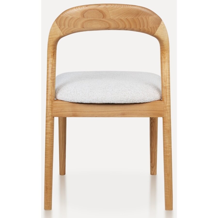 Lucinda Eetkamerstoel Natural/Wit Lucinda Eetkamerstoel Natural/Wit