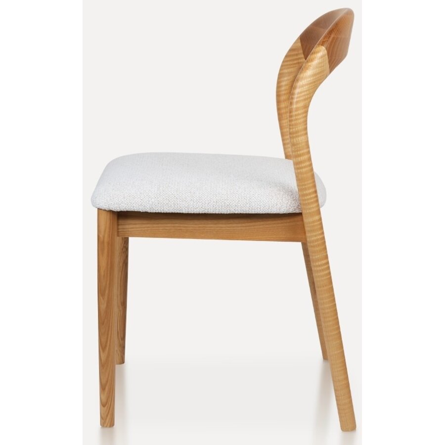 Lucinda Eetkamerstoel Natural/Wit Lucinda Eetkamerstoel Natural/Wit