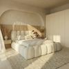 Dallas Slim 200 x 200 cm Gestoffeerd Bed Lichtbeige Dallas Slim 200 x 200 cm Gestoffeerd Bed Lichtbeige