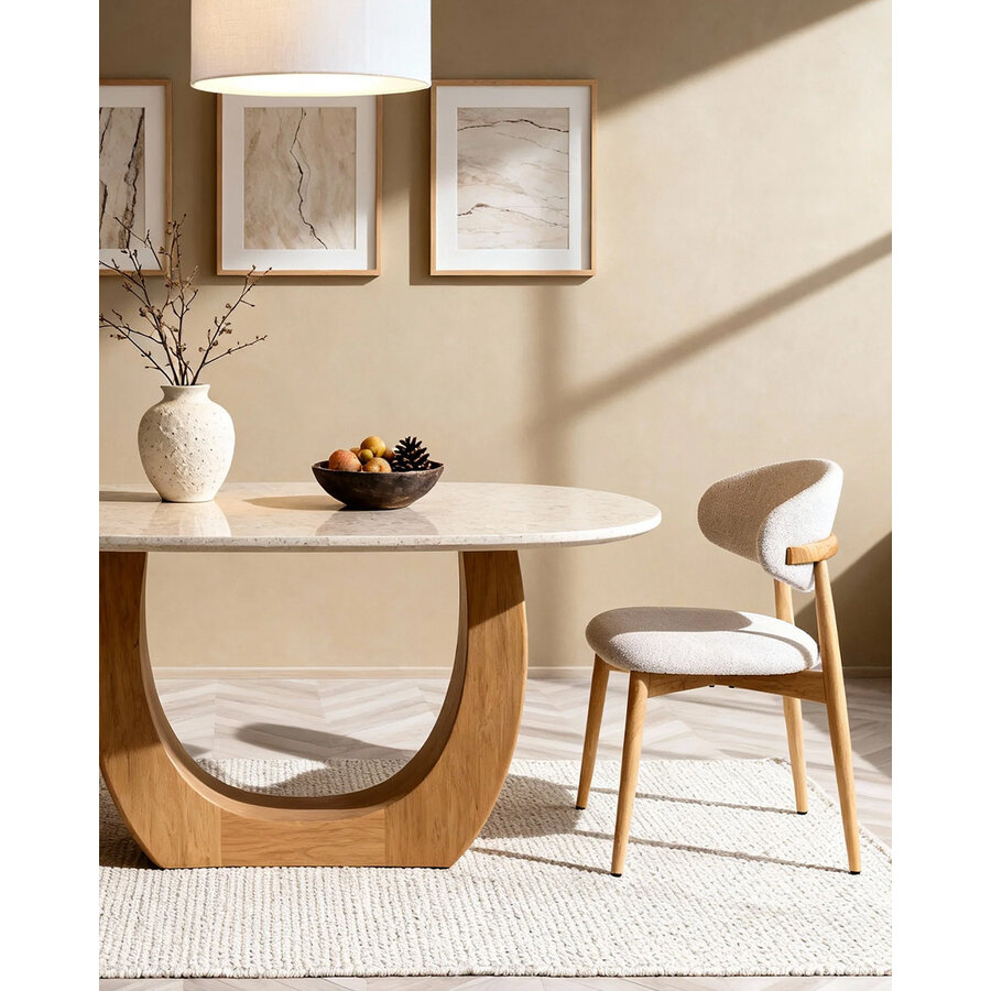 Daphne Eetkamerstoel Natural/Beige