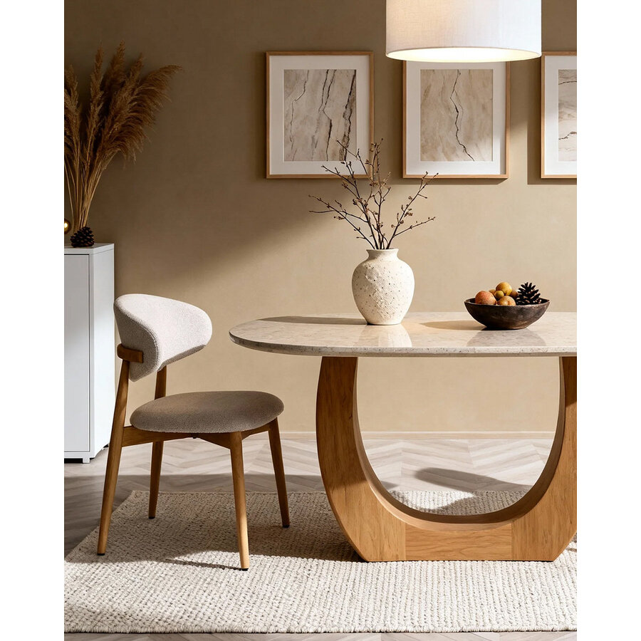 Daphne Eetkamerstoel Natural/Beige