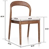 Lydia Eetkamerstoel Walnoot/Beige Lydia Eetkamerstoel Walnoot/Beige