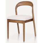 Hjem interiors Lydia Eetkamerstoel Walnoot/Beige Hjem interiors Lydia Eetkamerstoel Walnoot/Beige