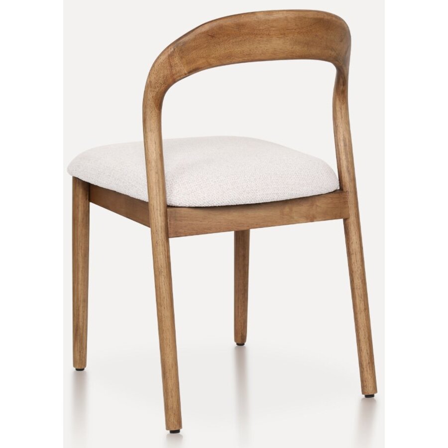 Lydia Eetkamerstoel Walnoot/Beige Lydia Eetkamerstoel Walnoot/Beige