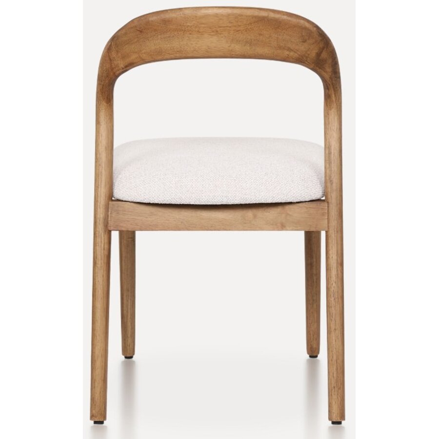 Lydia Eetkamerstoel Walnoot/Beige Lydia Eetkamerstoel Walnoot/Beige