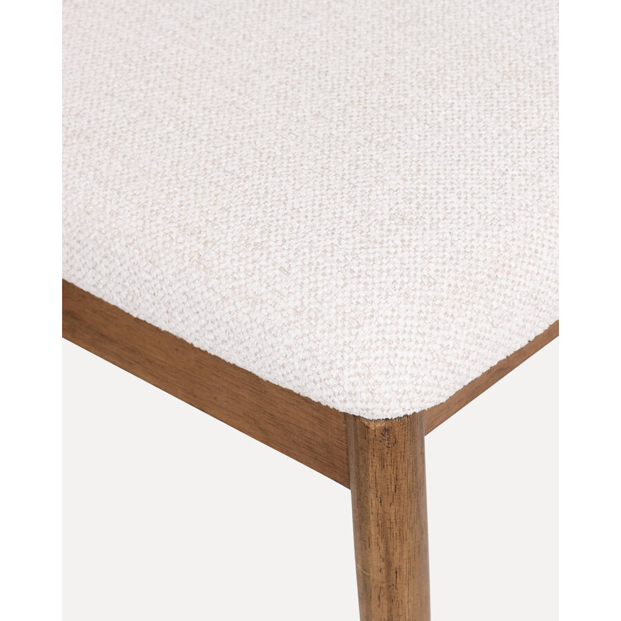 Lydia Eetkamerstoel Walnoot/Beige Lydia Eetkamerstoel Walnoot/Beige