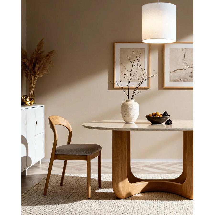 Lydia Eetkamerstoel Natural/Beige