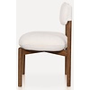 Felix Eetkamerstoel Walnoot/Creme