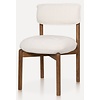 Felix Eetkamerstoel Walnoot/Creme