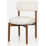 Hjem interiors Felix Eetkamerstoel Walnoot/Creme