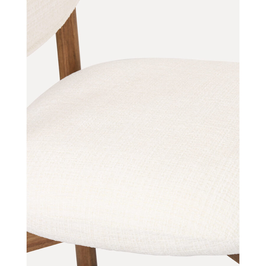 Felix Eetkamerstoel Walnoot/Creme