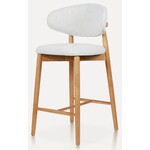 Hjem interiors Della Barstoel Natural/Wit