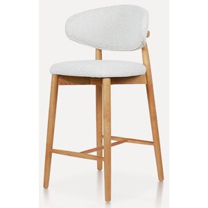 Hjem interiors Della Barstoel Natural/Wit