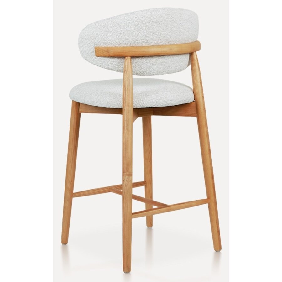 Della Barstoel Natural/Wit