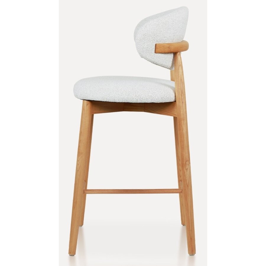 Della Barstoel Natural/Wit