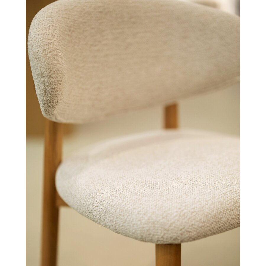 Della Barstoel Natural/Wit