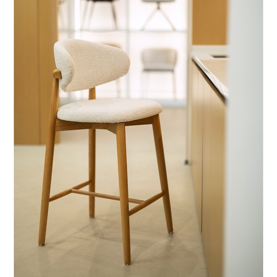 Della Barstoel Natural/Wit