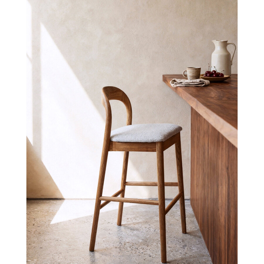 Lilah Barstoel Natural/Wit Lilah Barstoel Natural/Wit