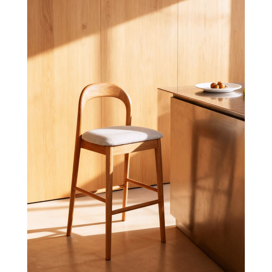 Lilah Barstoel Natural/Wit Lilah Barstoel Natural/Wit