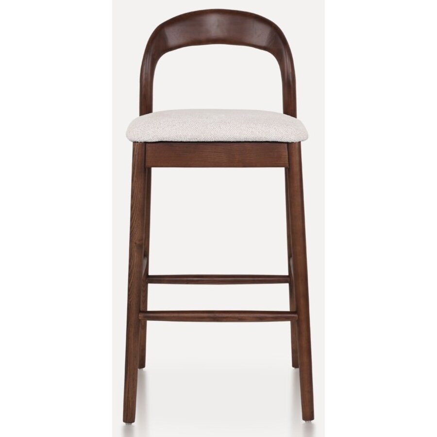 Lilah Barstoel Walnoot/Wit Lilah Barstoel Walnoot/Wit