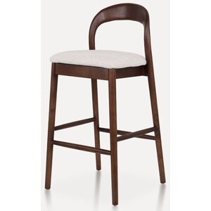 Hjem interiors Lilah Barstoel Walnoot/Wit