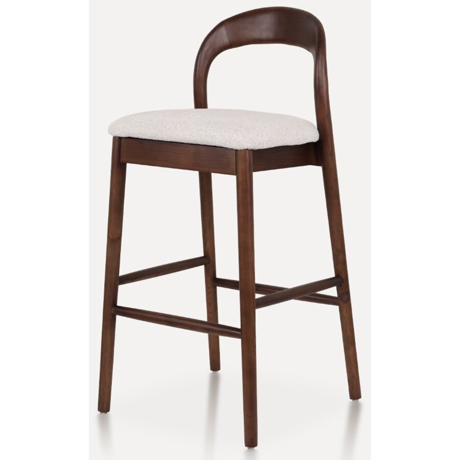 Lilah Barstoel Walnoot/Wit Lilah Barstoel Walnoot/Wit