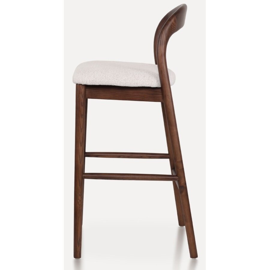 Lilah Barstoel Walnoot/Wit Lilah Barstoel Walnoot/Wit