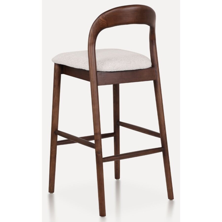 Lilah Barstoel Walnoot/Wit Lilah Barstoel Walnoot/Wit