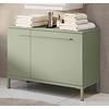 Laurino Taupe Groen Wastafelonderkast 80 cm