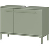 Laurino Taupe Groen Wastafelonderkast 80 cm