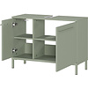 Laurino Taupe Groen Wastafelonderkast 80 cm