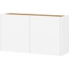 Libbiano Wit/Eiken Schoenenkast 2-Deuren