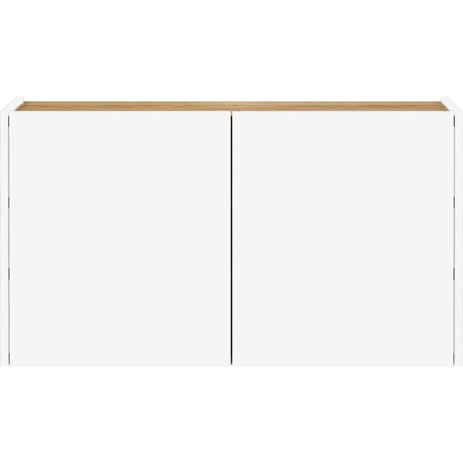 Libbiano Wit/Eiken Schoenenkast 2-Deuren