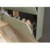 Ameca Taupe Groen / Eiken Schoenenkast 2-Kleppen W100 cm