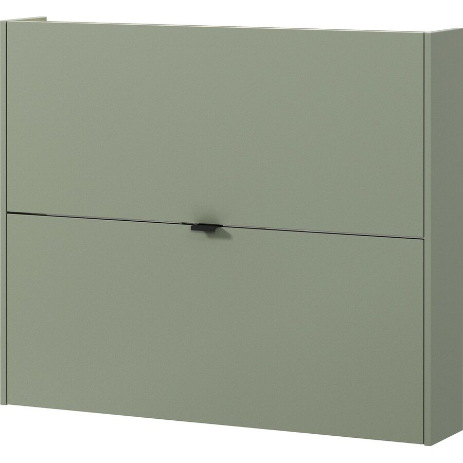 Ameca Taupe Groen / Eiken Schoenenkast 2-Kleppen W100 cm