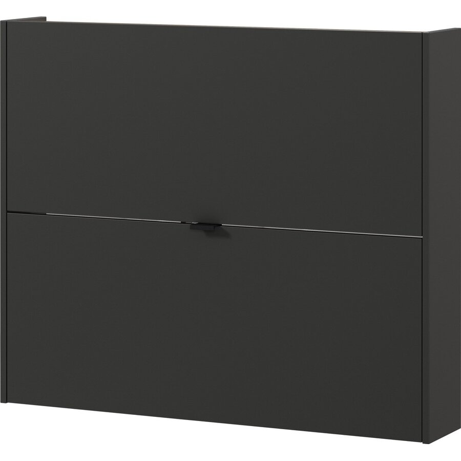 Ameca Grafiet / Eiken Schoenenkast 2-Kleppen W100 cm