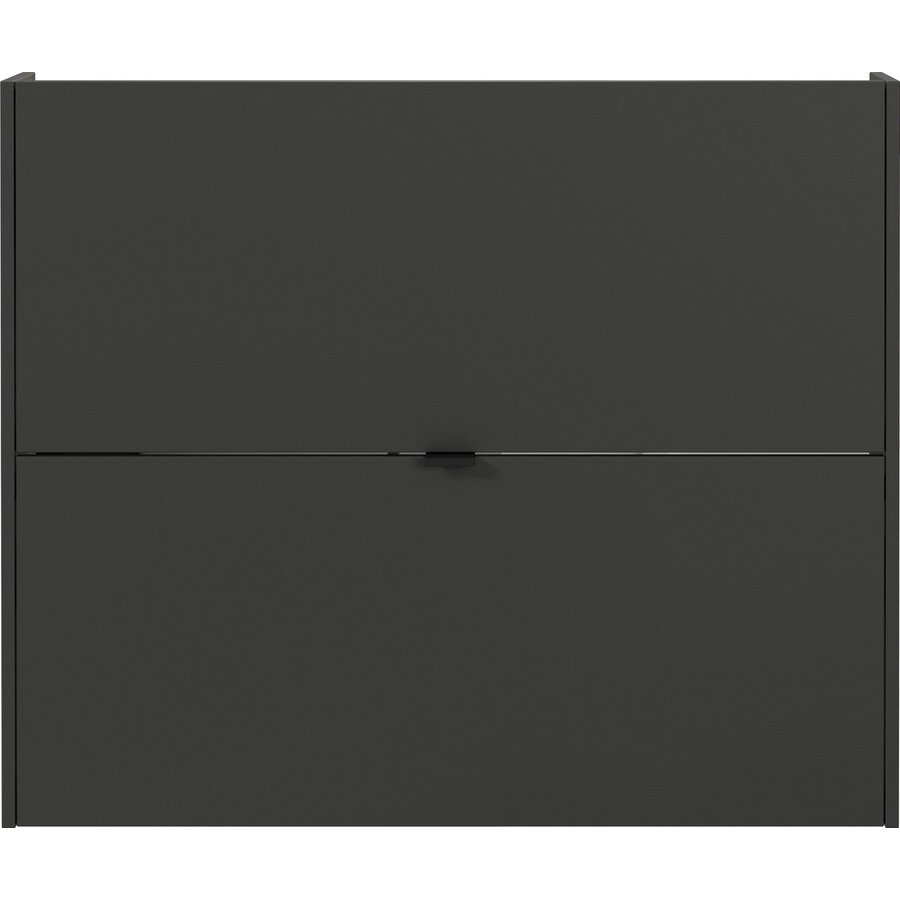 Ameca Grafiet / Eiken Schoenenkast 2-Kleppen W100 cm